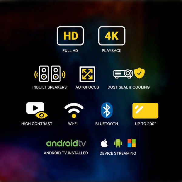 Home Cinema Smart Projector (HD, 4K)