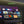 Android TV interface on a screen with various app icons and a dark background.
