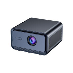 Black projector on a white background